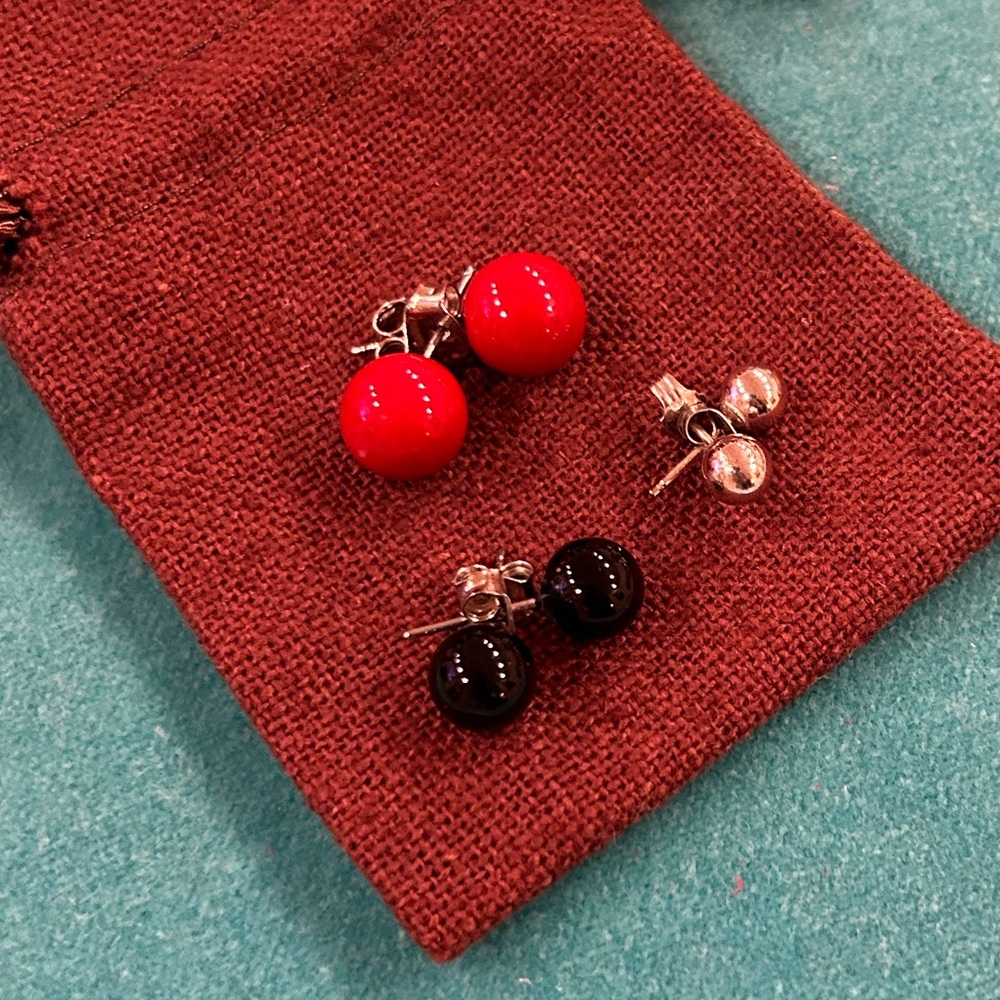 3 /$21⚡️Set of 3 Post Earrings